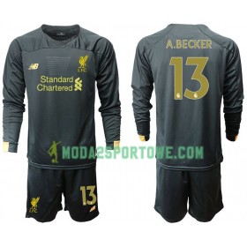 Koszulka Liverpool A.Becker 13 Bramkarska Dziecięcy Domowe Stroje Piłkarskie 2019/20 Długi Rękaw